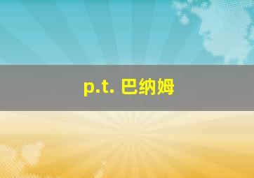 p.t. 巴纳姆